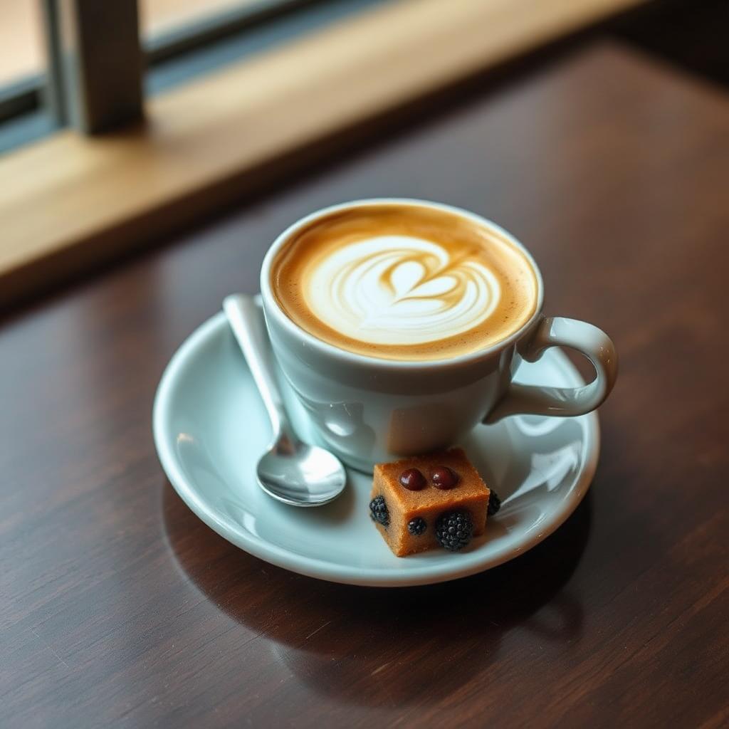Coffee with latte art