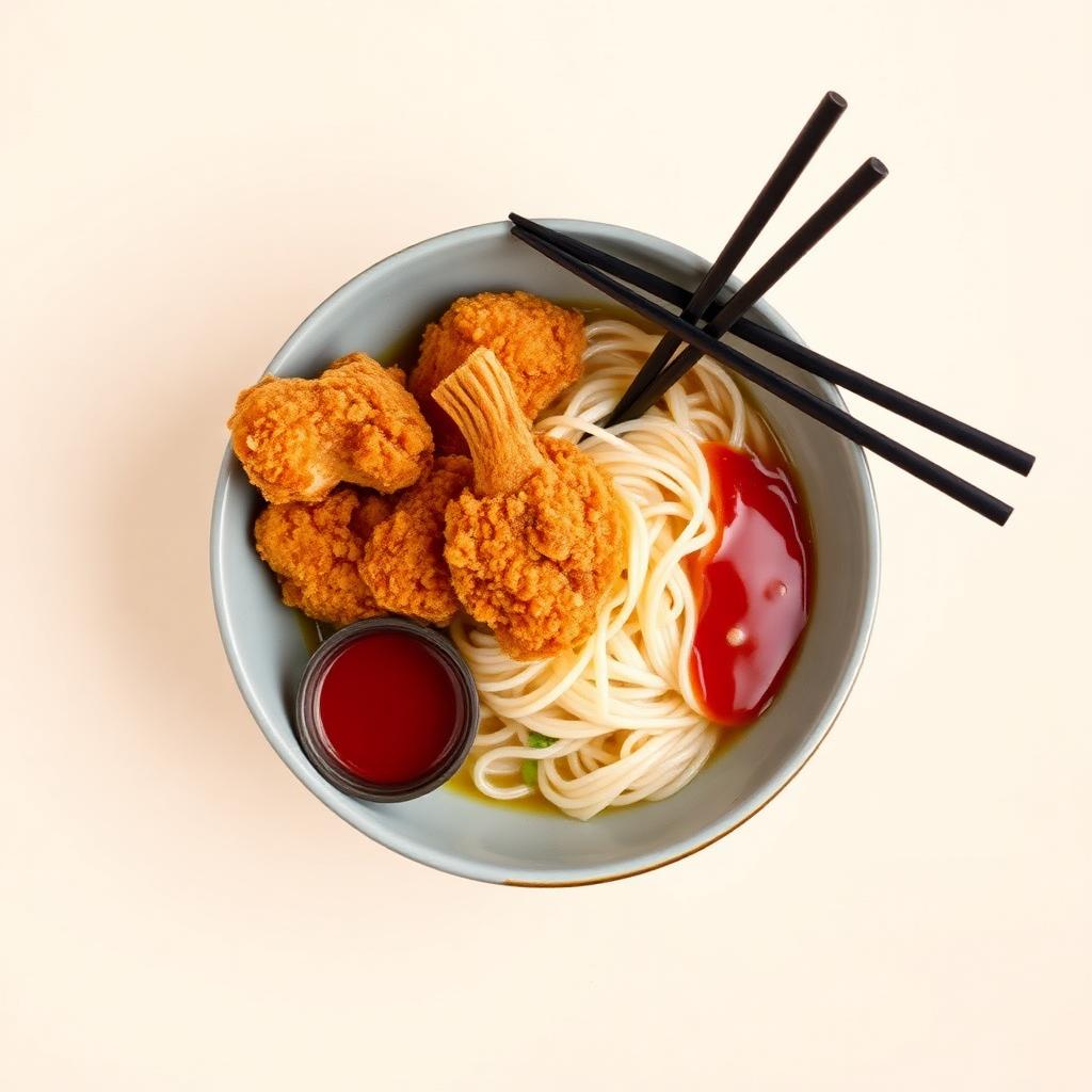 Korean Fried Chicken Ramen · Csípős